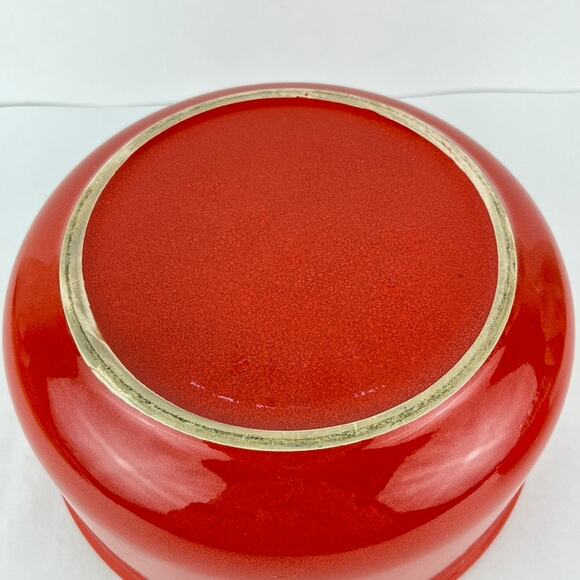 Waechtersbach Germany 9" Round Vegetable Salad Bowl Red - Picture 4 of 6